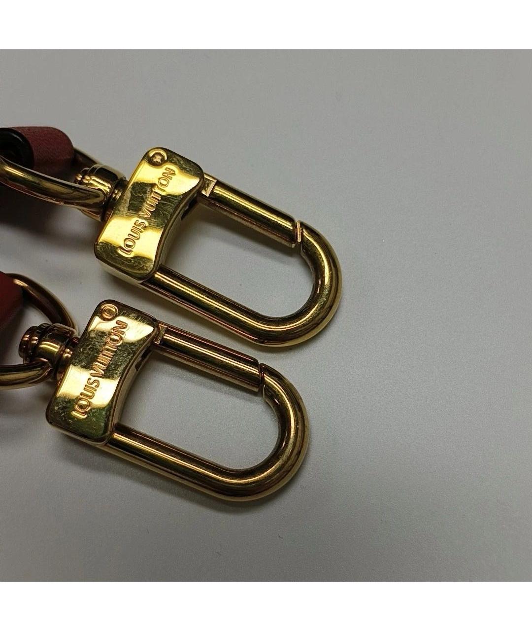 LOUIS VUITTON Красная кожаная сумка тоут, фото 5