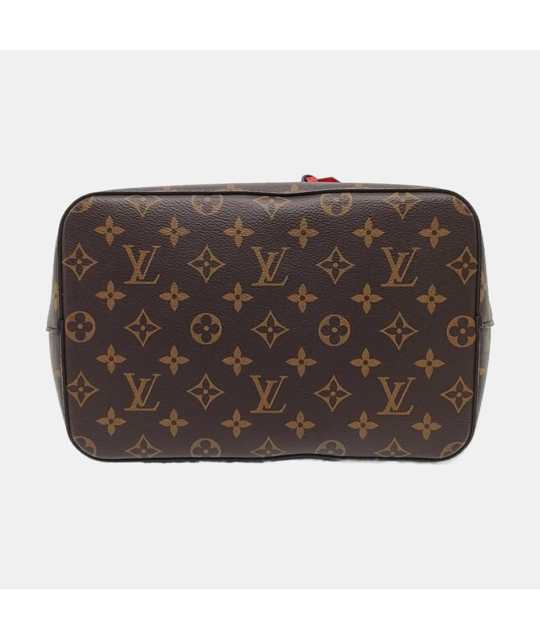 LOUIS VUITTON Красная кожаная сумка тоут, фото 8