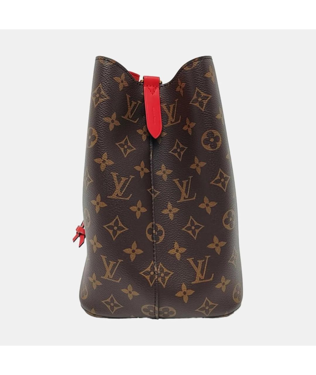 LOUIS VUITTON Красная кожаная сумка тоут, фото 2
