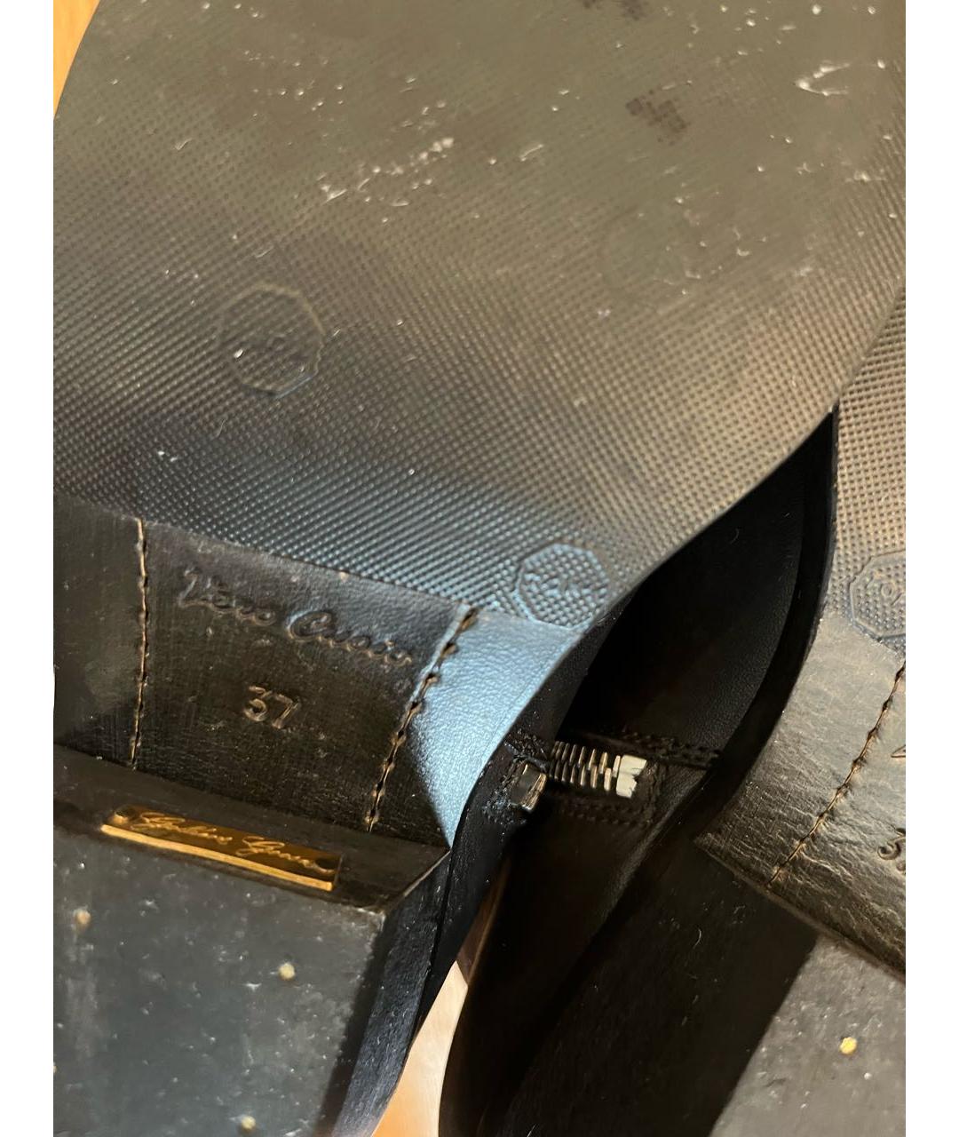 GOLDEN GOOSE DELUXE BRAND Черные кожаные полусапоги, фото 5