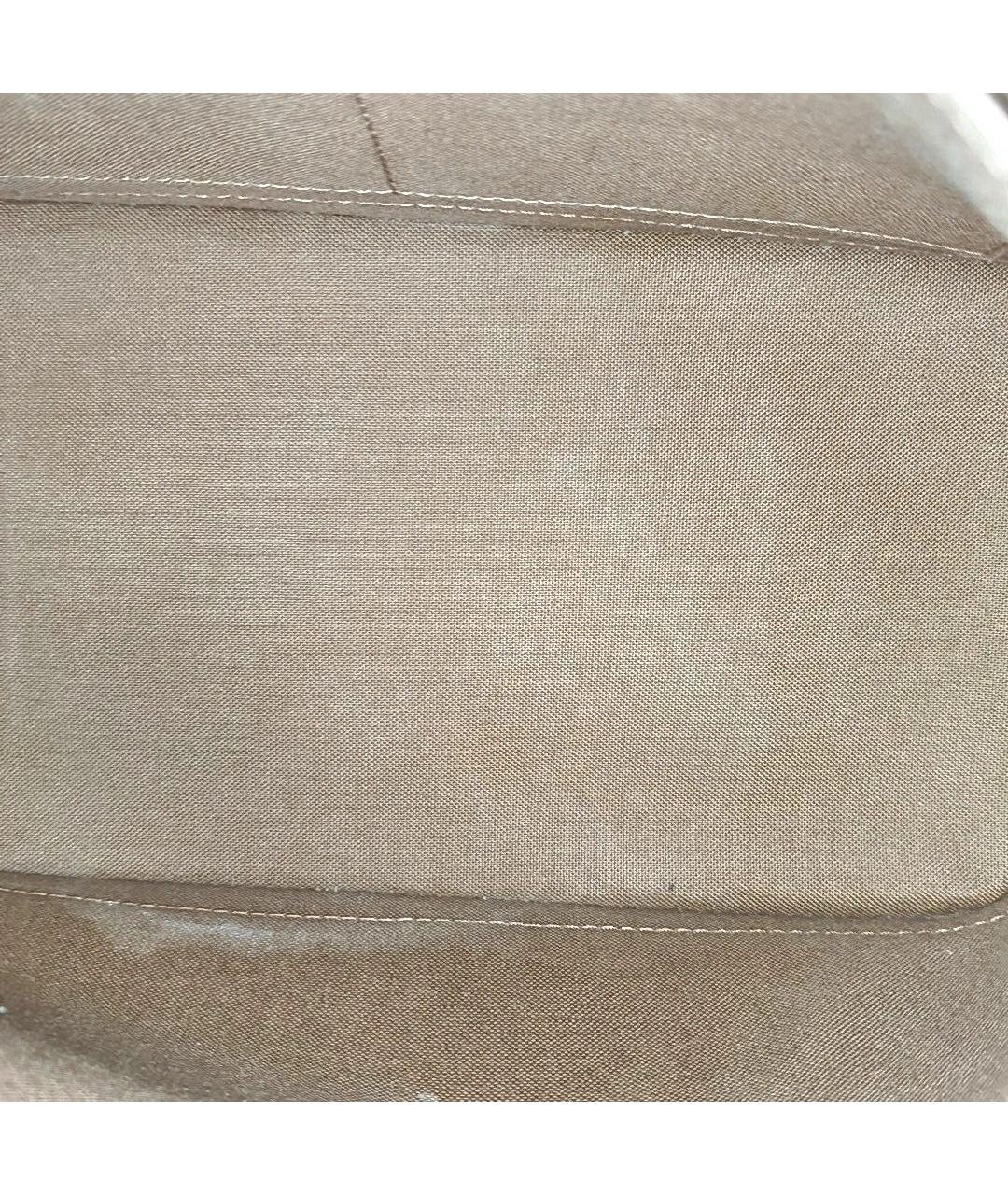 LOUIS VUITTON Коричневая кожаная сумка с короткими ручками, фото 8