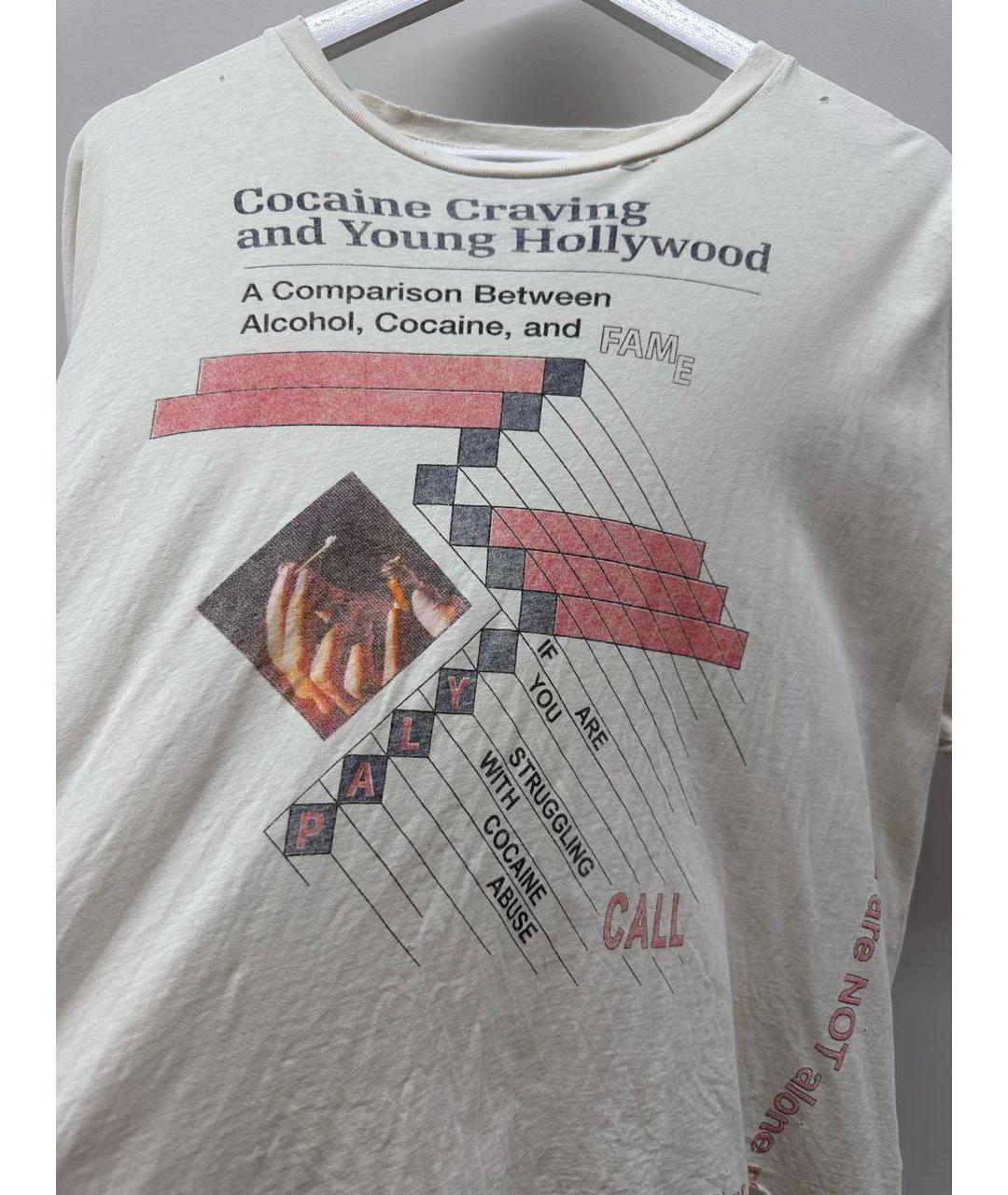 PALY Белая хлопковая футболка, фото 3