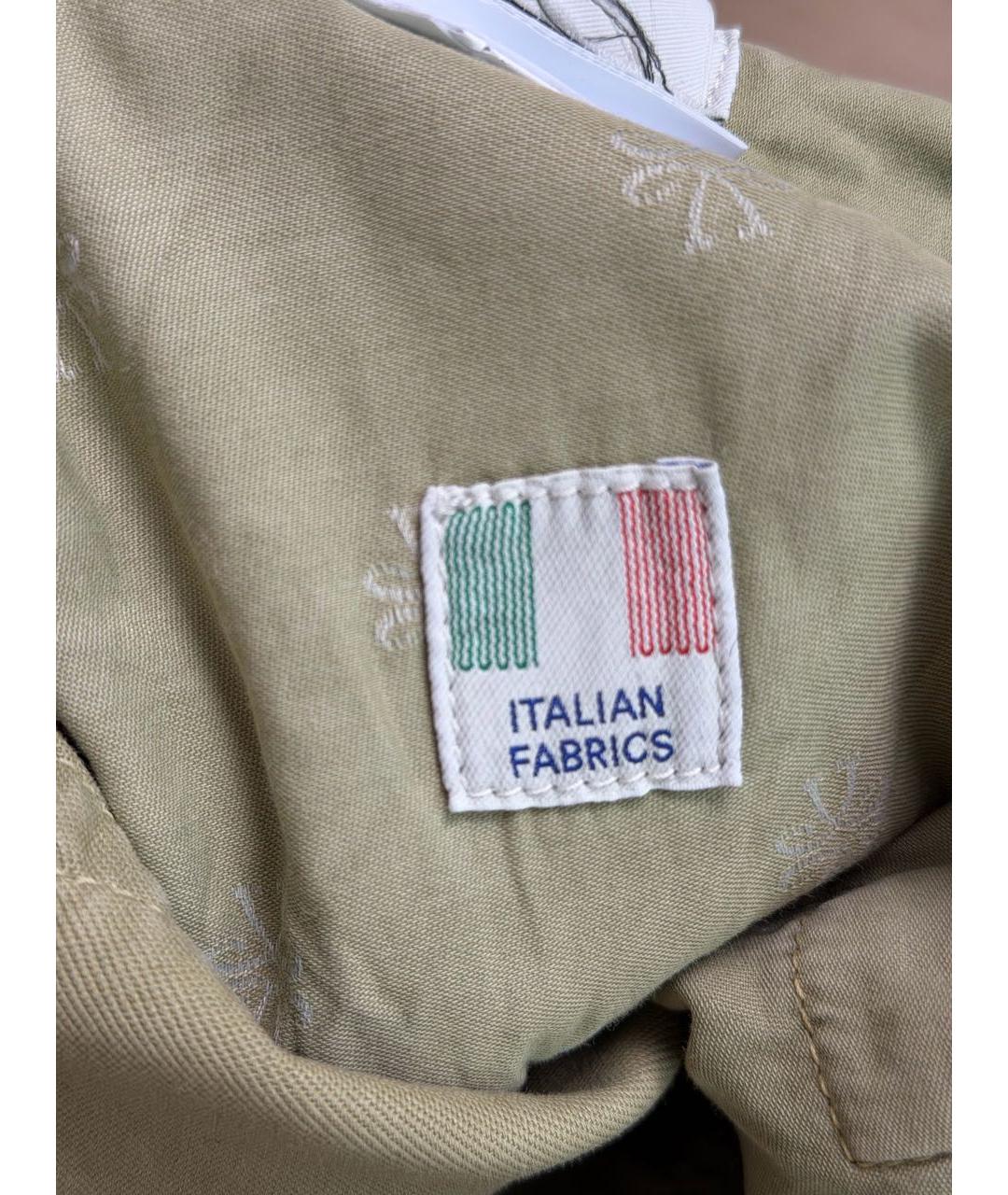 JACOB COHEN Хаки хлопко-эластановые повседневные брюки, фото 6