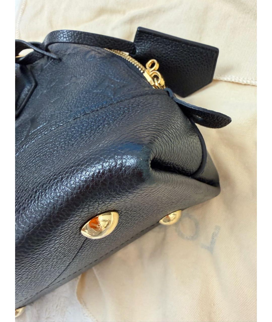 LOUIS VUITTON Черная кожаная сумка через плечо, фото 6