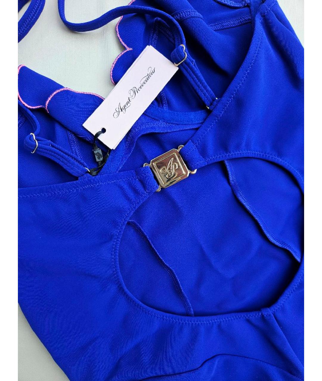 AGENT PROVOCATEUR Синий полиамидовый купальник, фото 4