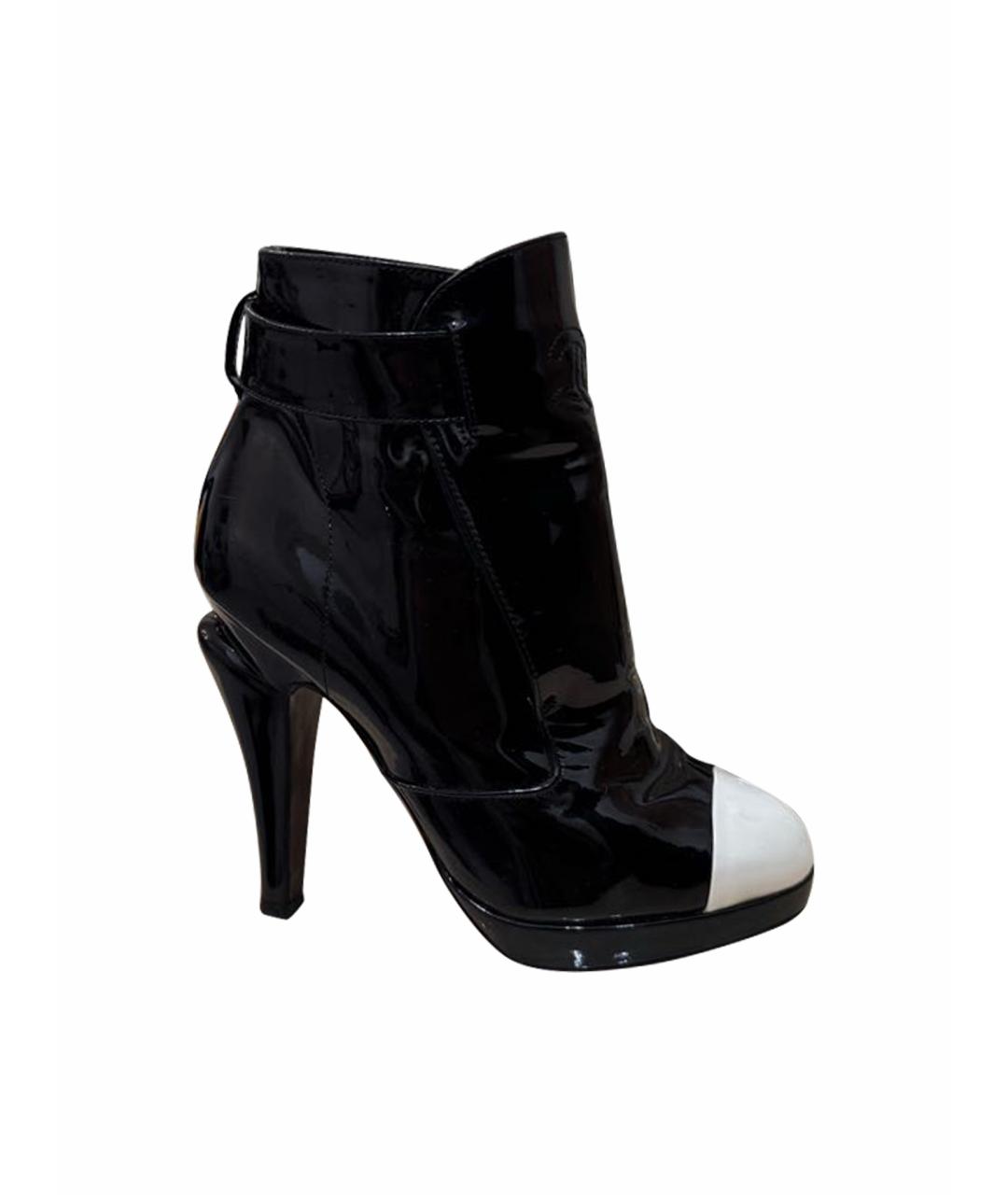 CHANEL Ботильоны из лакированной кожи, фото 1