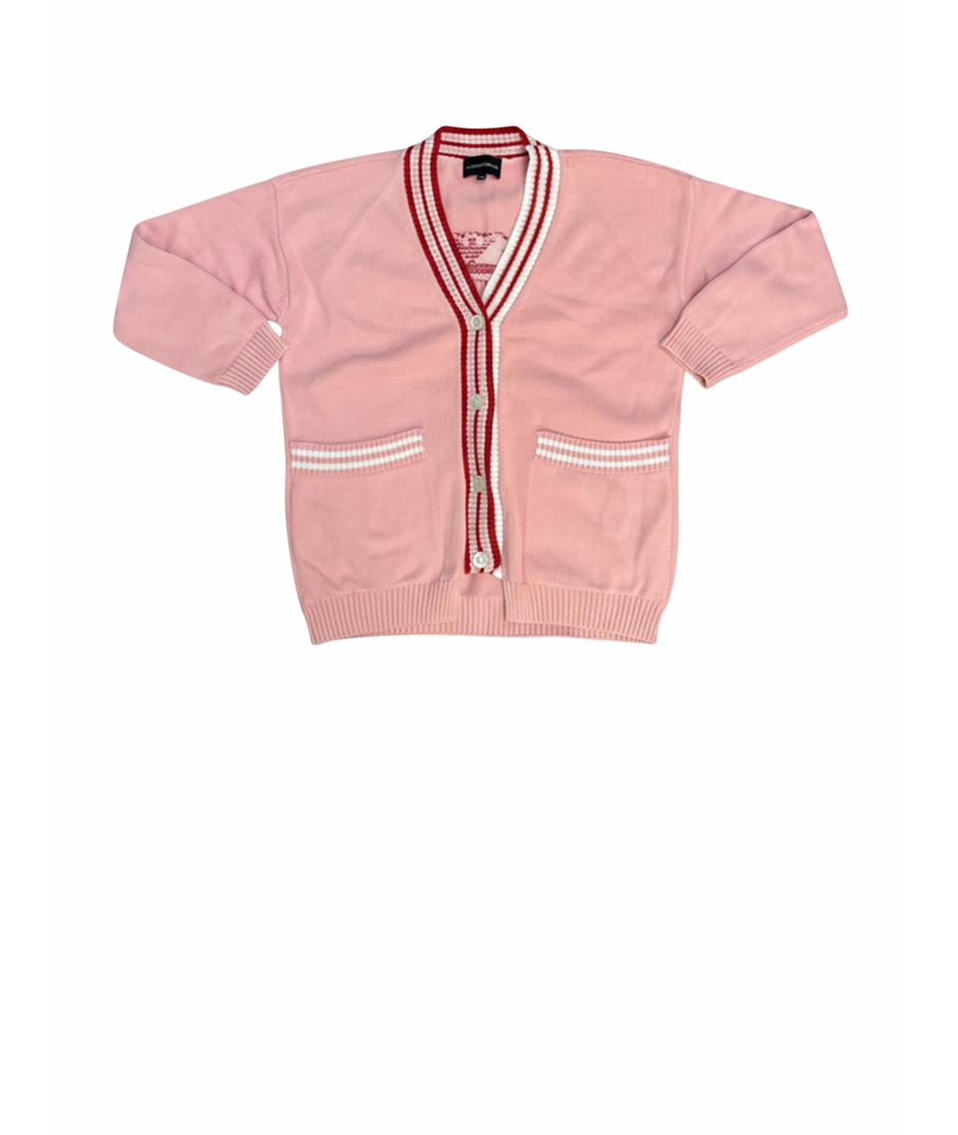 ARMANI JUNIOR Коралловая хлопковая рубашка/блузка, фото 1