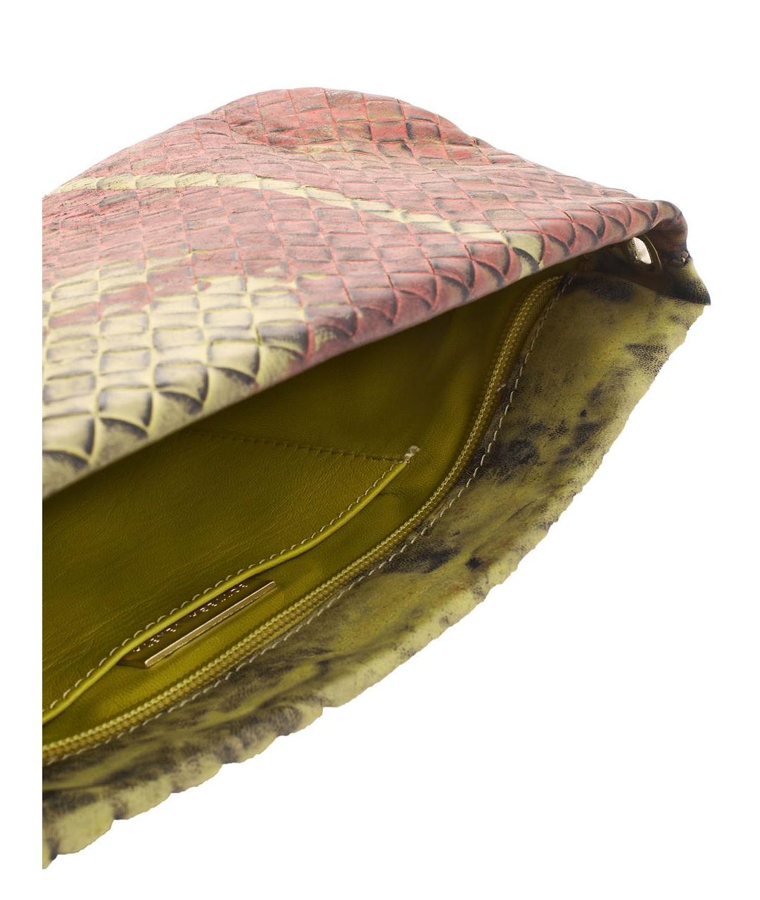 BOTTEGA VENETA Зеленая кожаная сумка с короткими ручками, фото 4