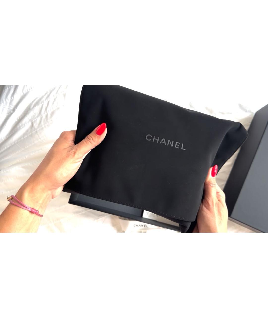 CHANEL Черная кожаная сумка через плечо, фото 3