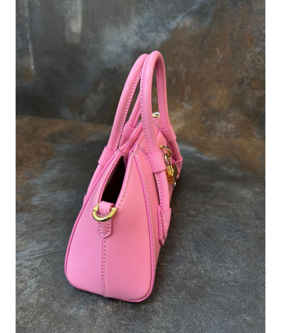 GIVENCHY Розовая кожаная сумка с короткими ручками, фото 4