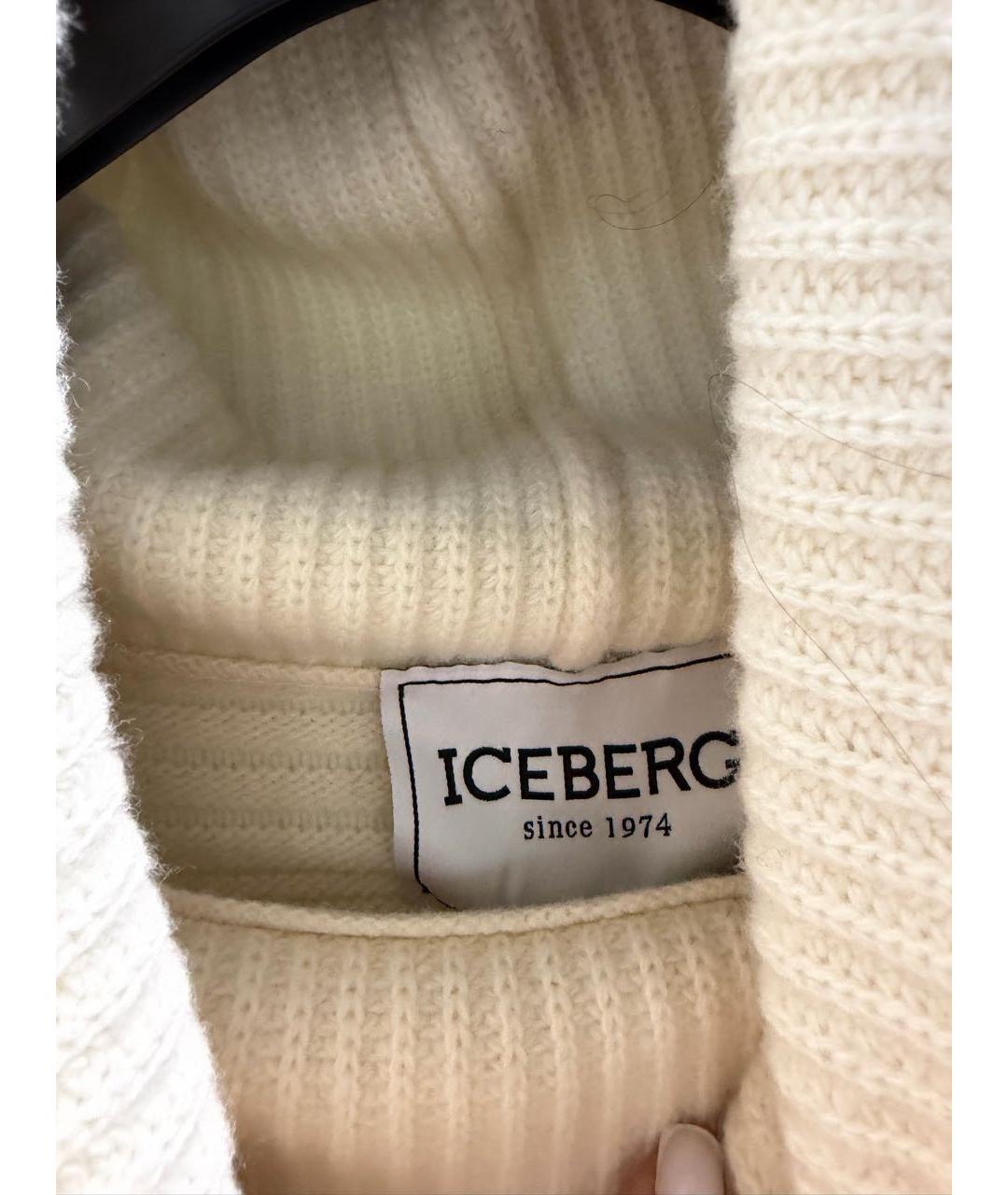 ICEBERG Белый шерстяной джемпер / свитер, фото 6