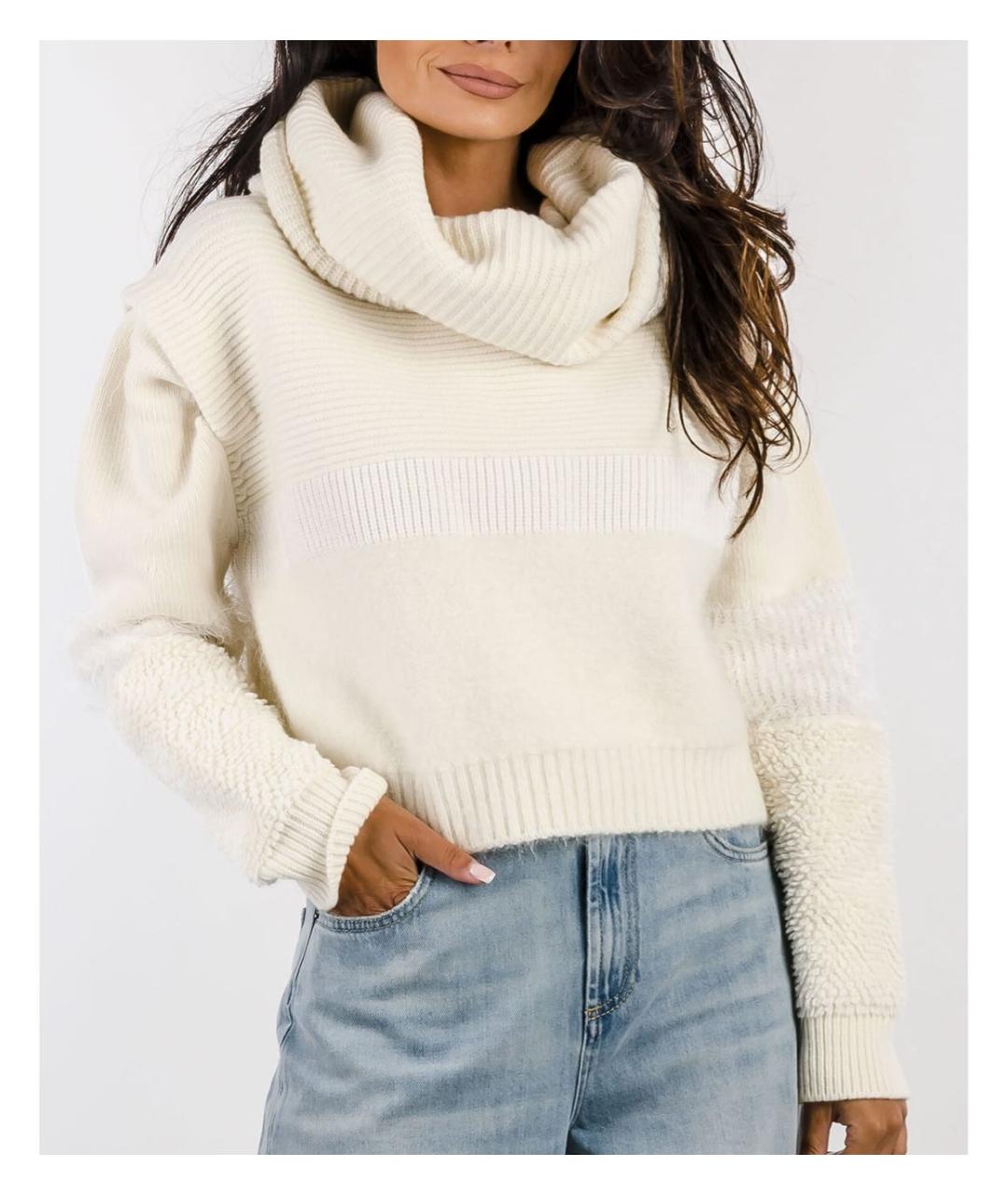 ICEBERG Белый шерстяной джемпер / свитер, фото 2