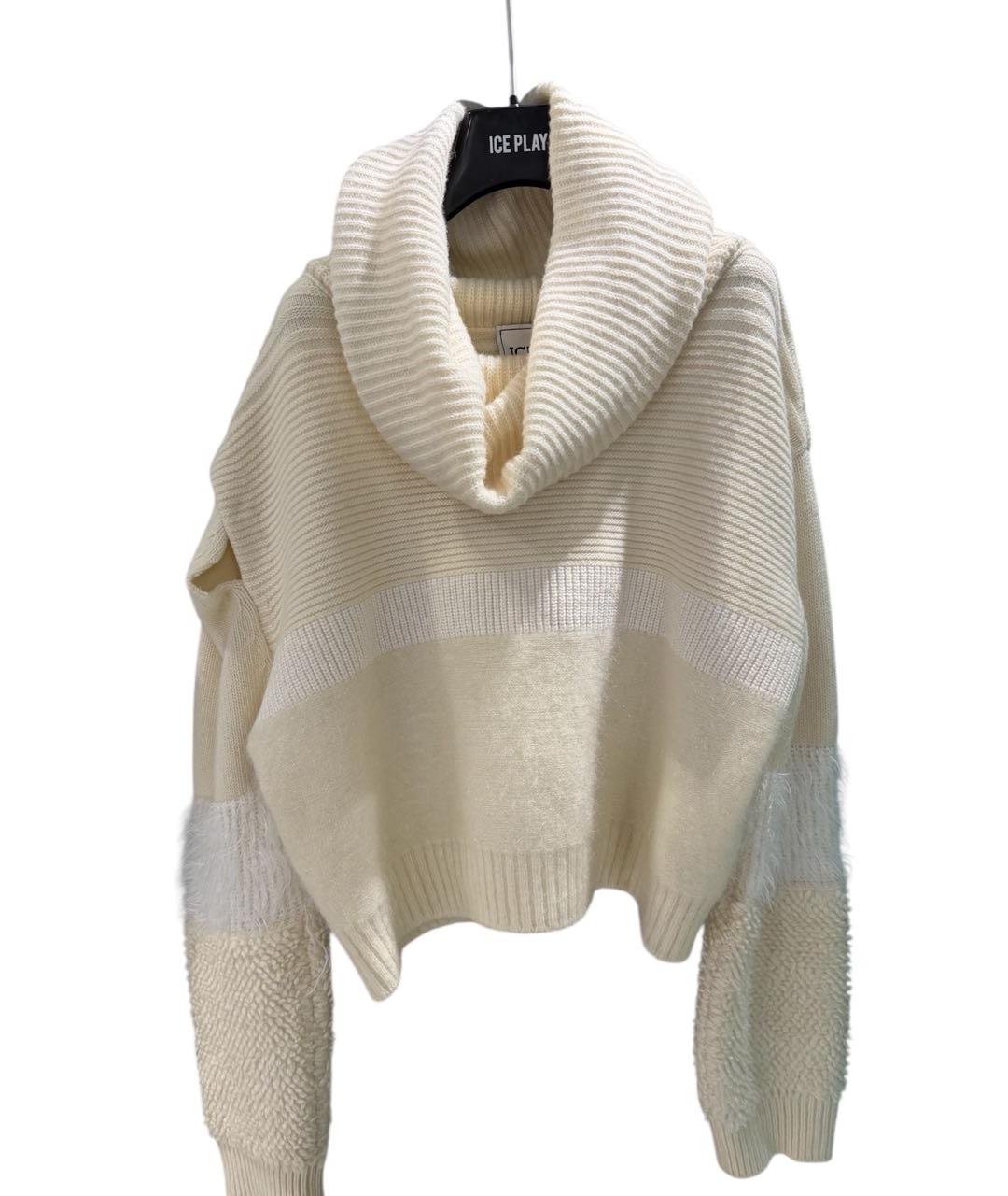 ICEBERG Белый шерстяной джемпер / свитер, фото 7