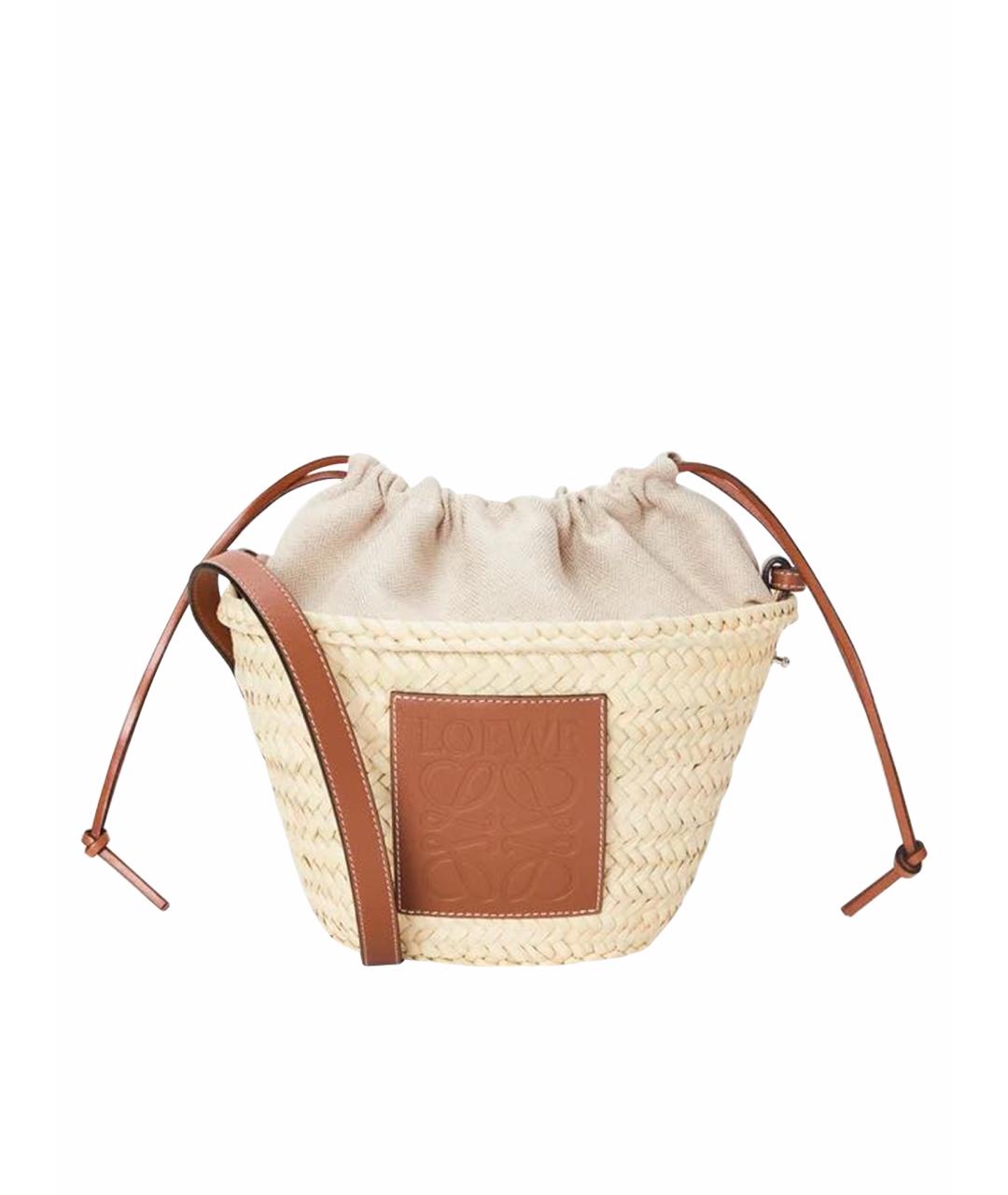 LOEWE Бежевая сумка через плечо, фото 1