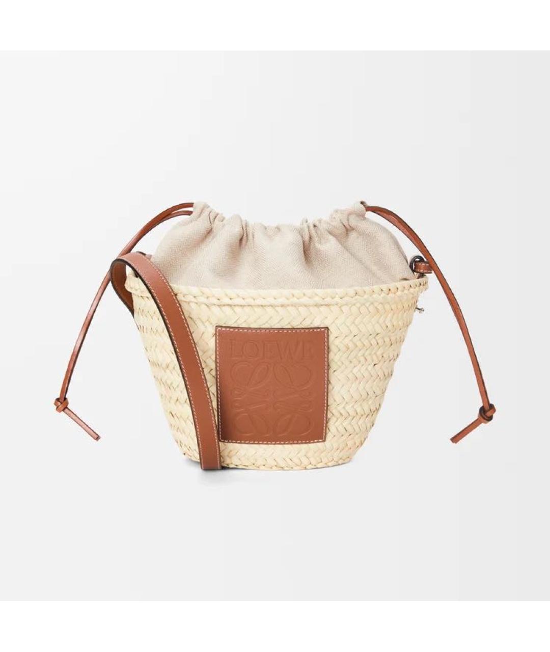 LOEWE Бежевая сумка через плечо, фото 6