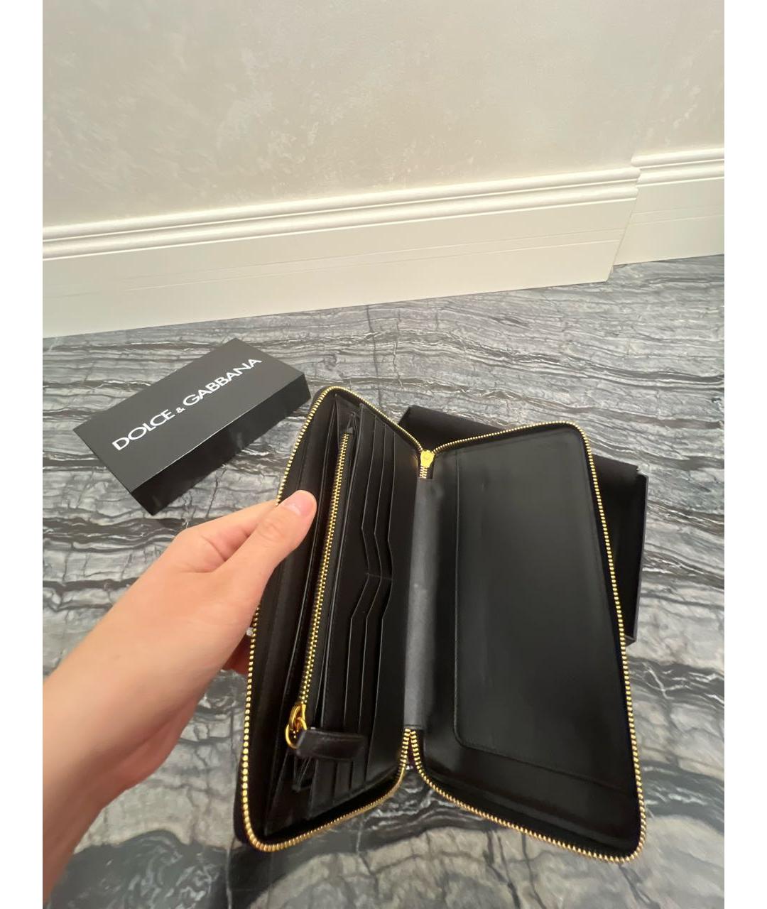 DOLCE&GABBANA Фиолетовый кошелек из лакированной кожи, фото 3