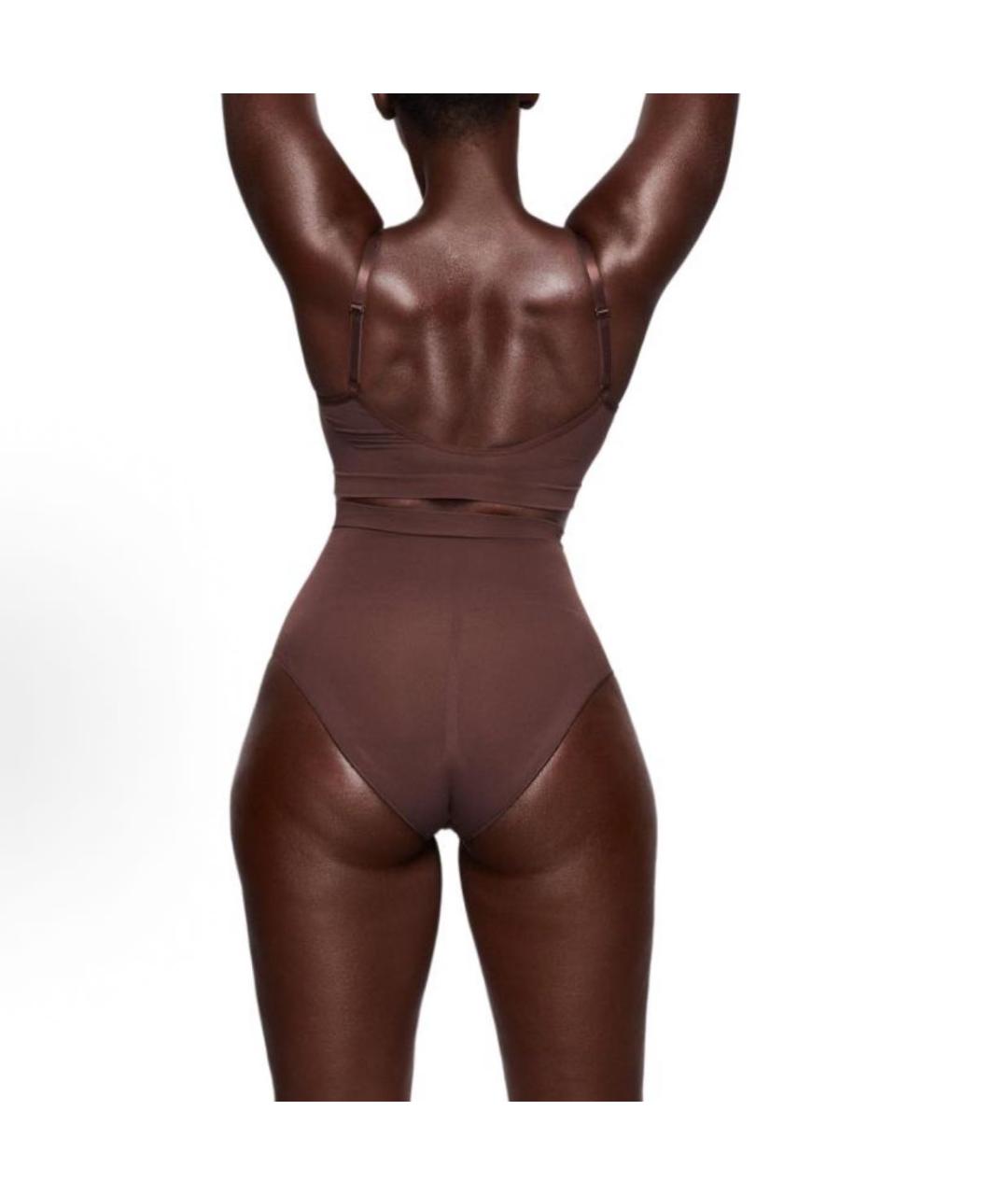 SKIMS Коричневые трусы, фото 4
