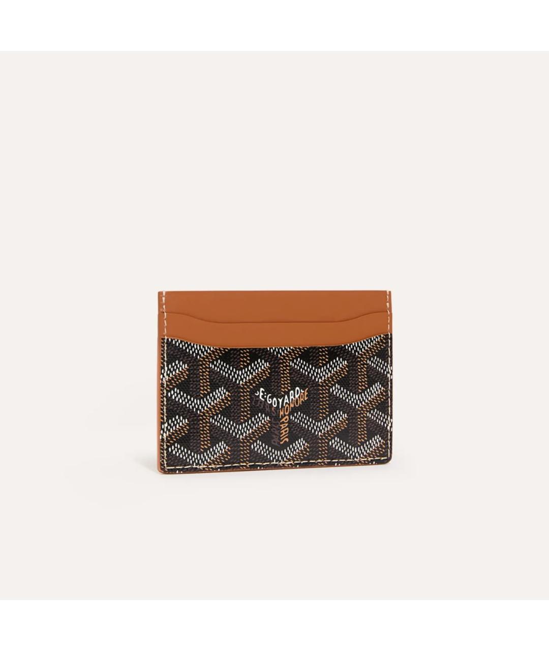 GOYARD Коричневый кожаный кардхолдер, фото 8