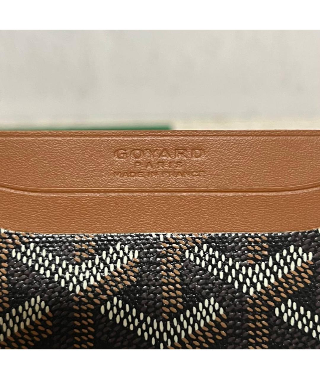 GOYARD Коричневый кожаный кардхолдер, фото 7