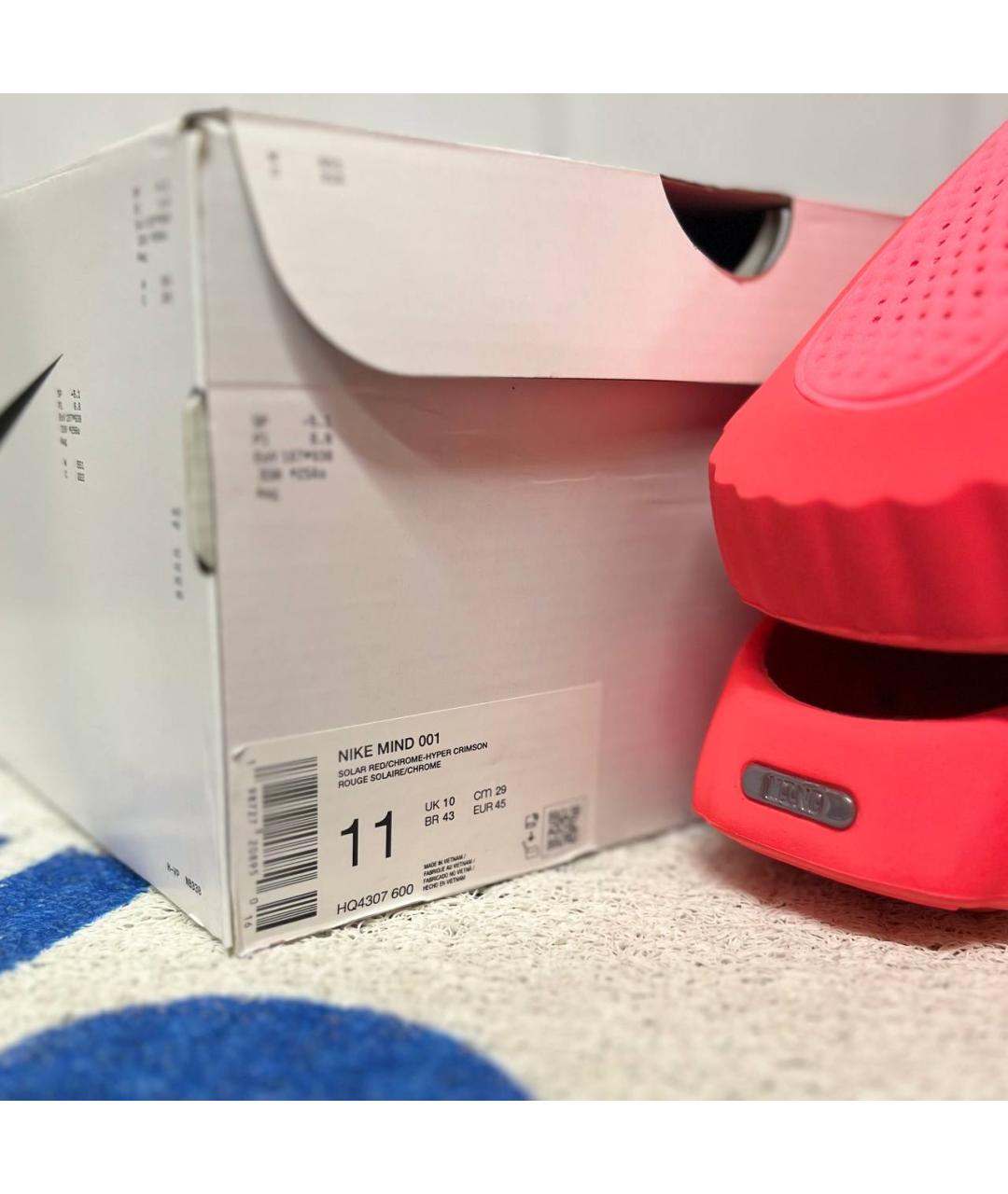 NIKE Красные шлепанцы, фото 6