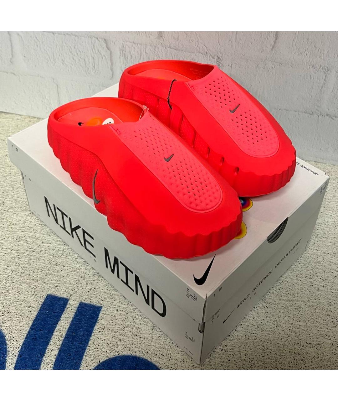 NIKE Красные шлепанцы, фото 4