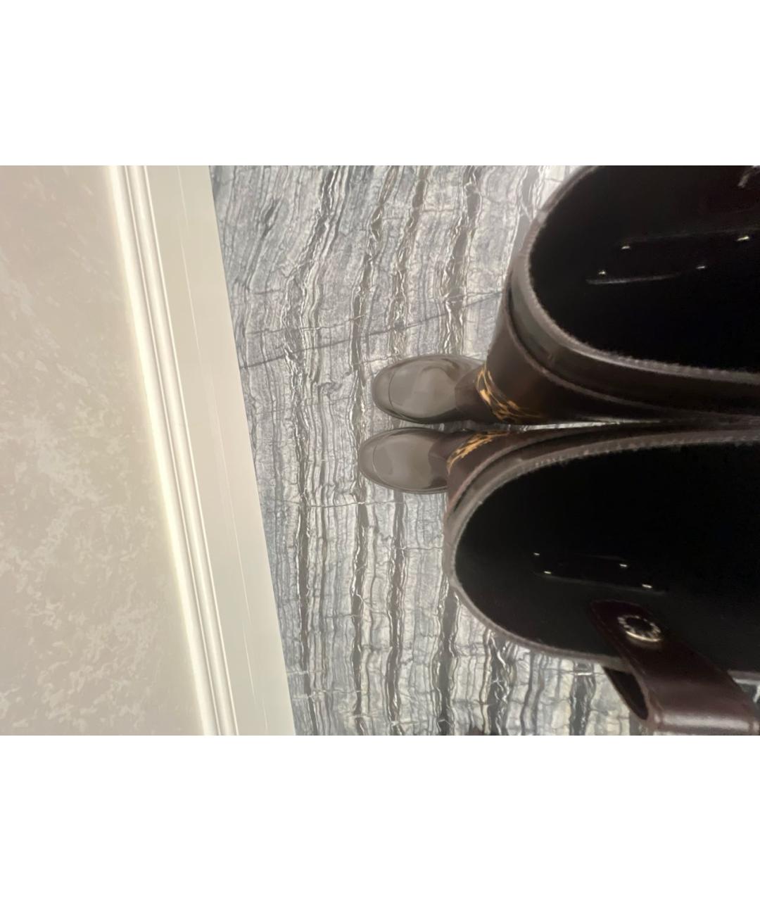 DOLCE&GABBANA Коричневые резиновые сапоги, фото 2