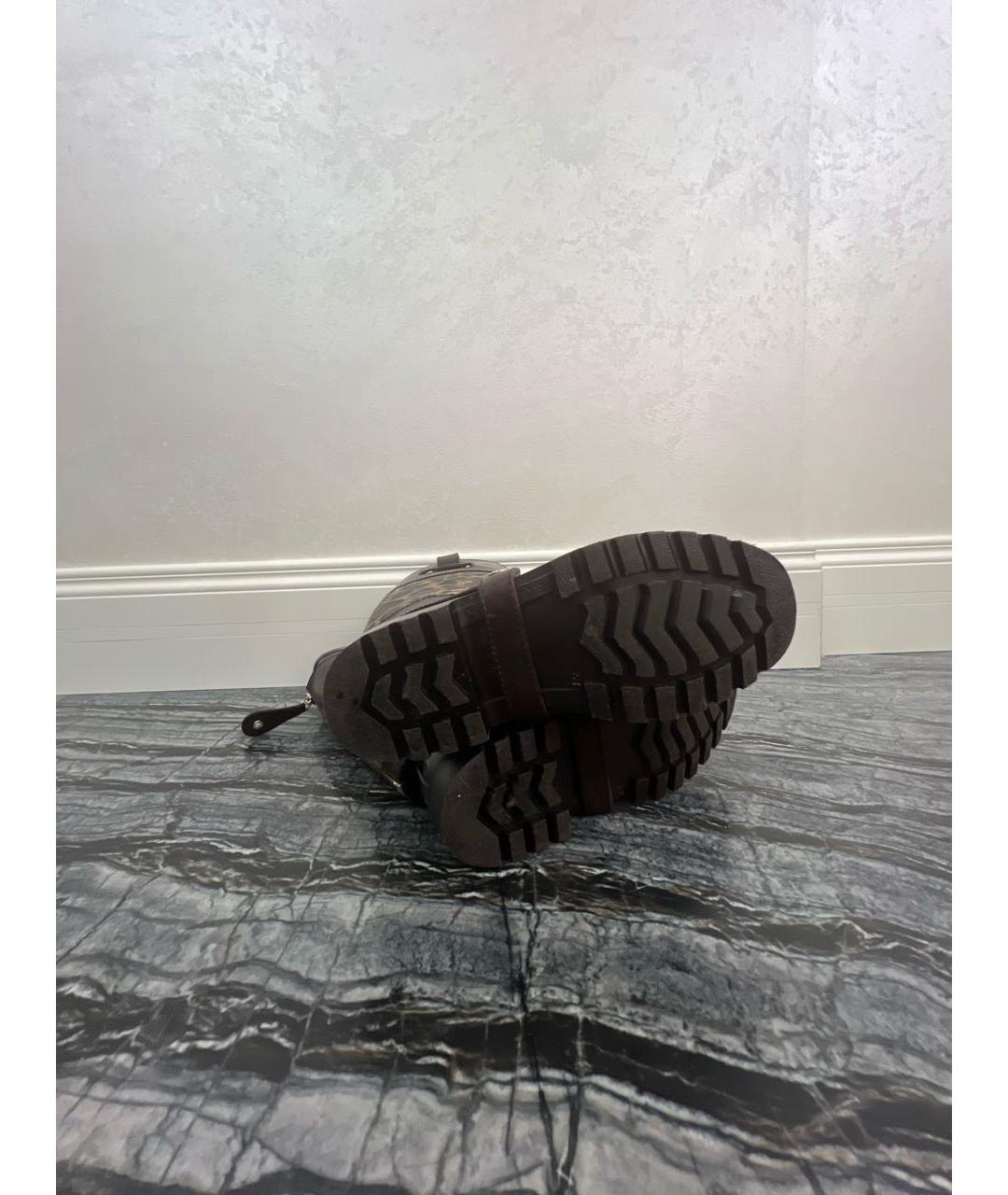 DOLCE&GABBANA Коричневые резиновые сапоги, фото 3