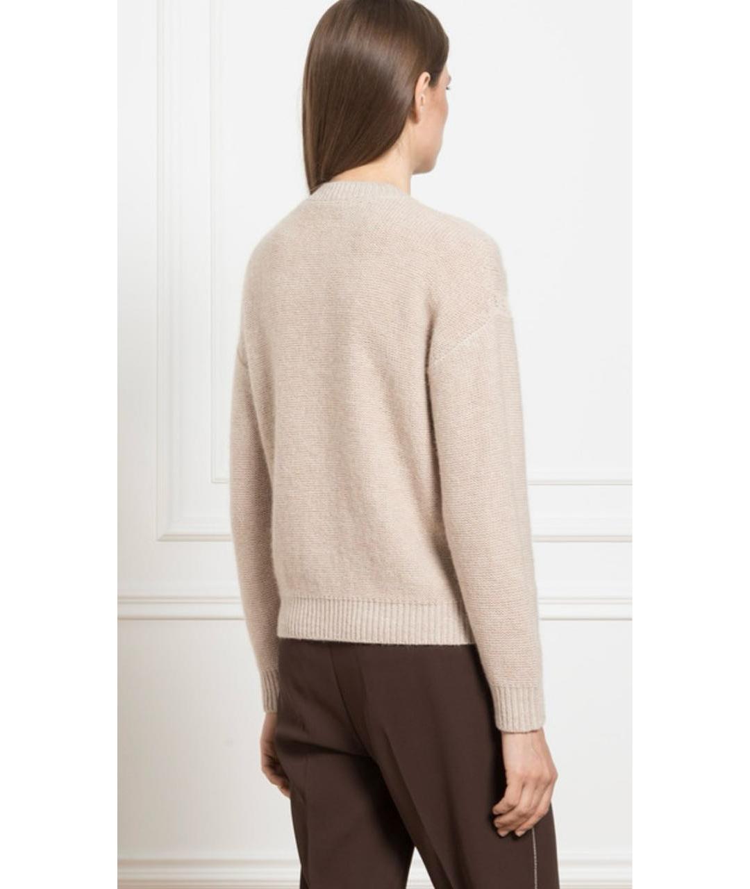 PESERICO Бежевый кашемировый джемпер / свитер, фото 7