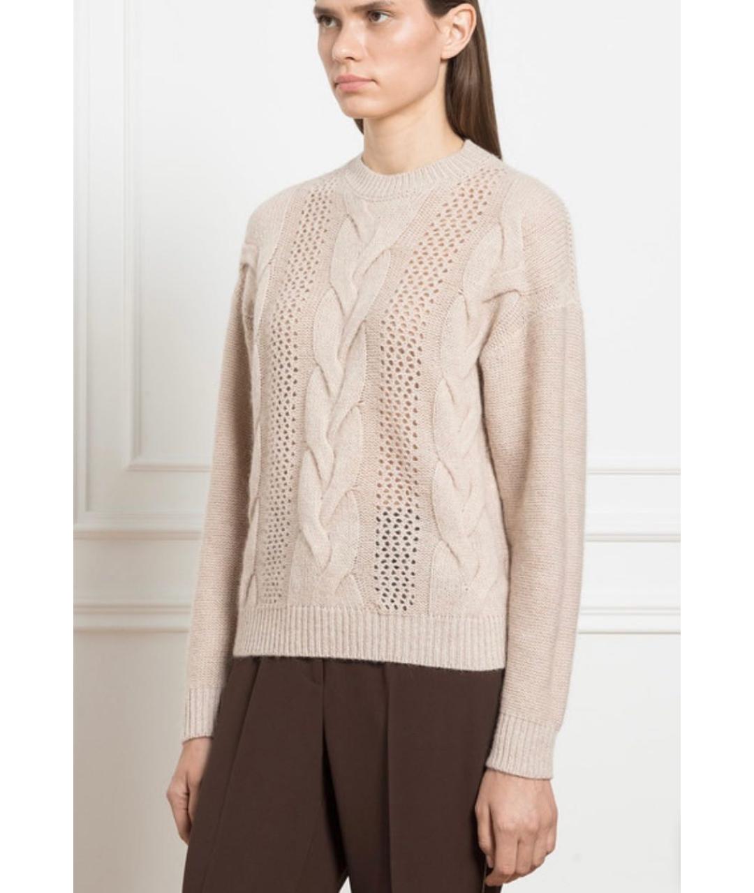 PESERICO Бежевый кашемировый джемпер / свитер, фото 6