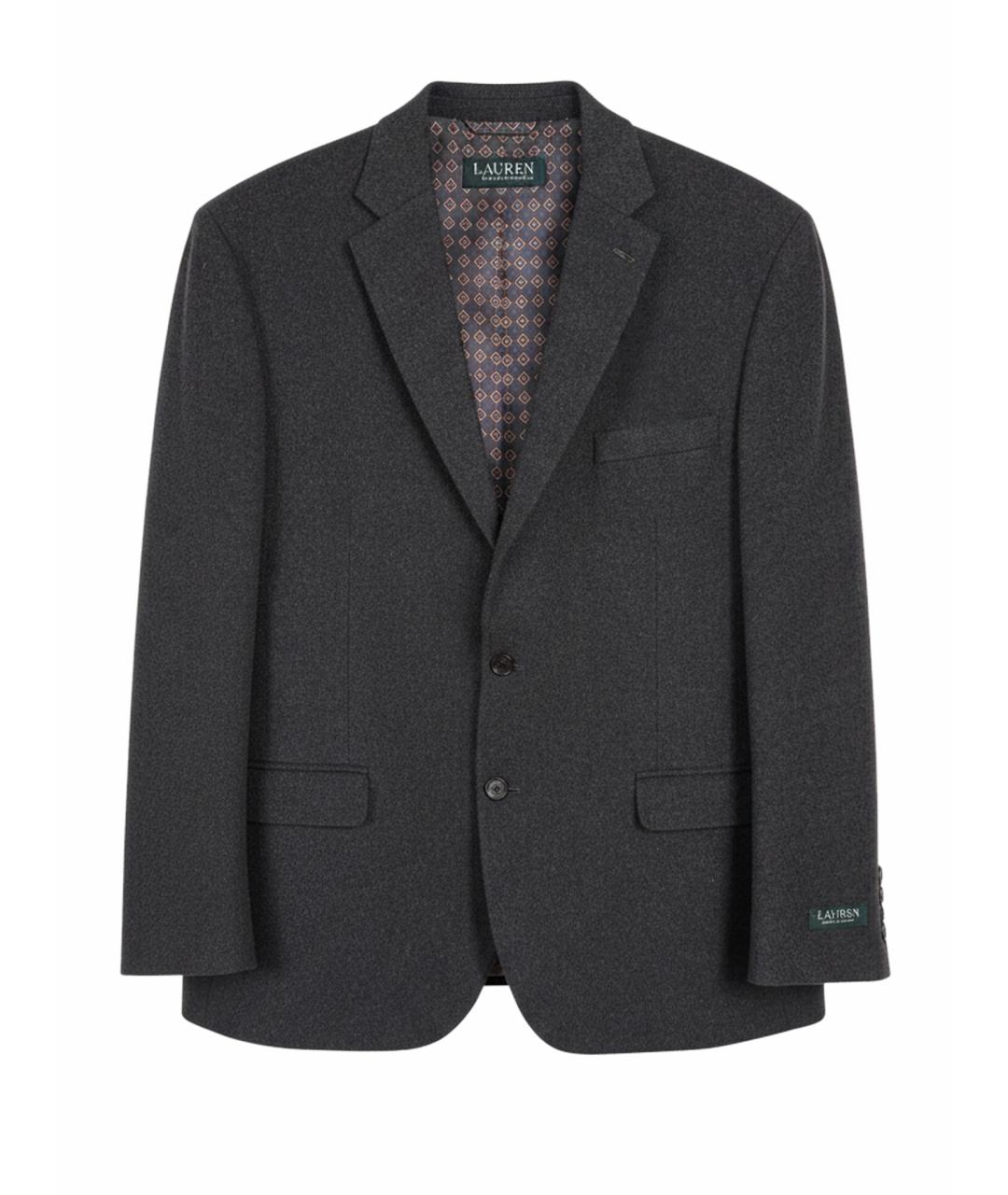 RALPH LAUREN Серый шерстяной пиджак, фото 1