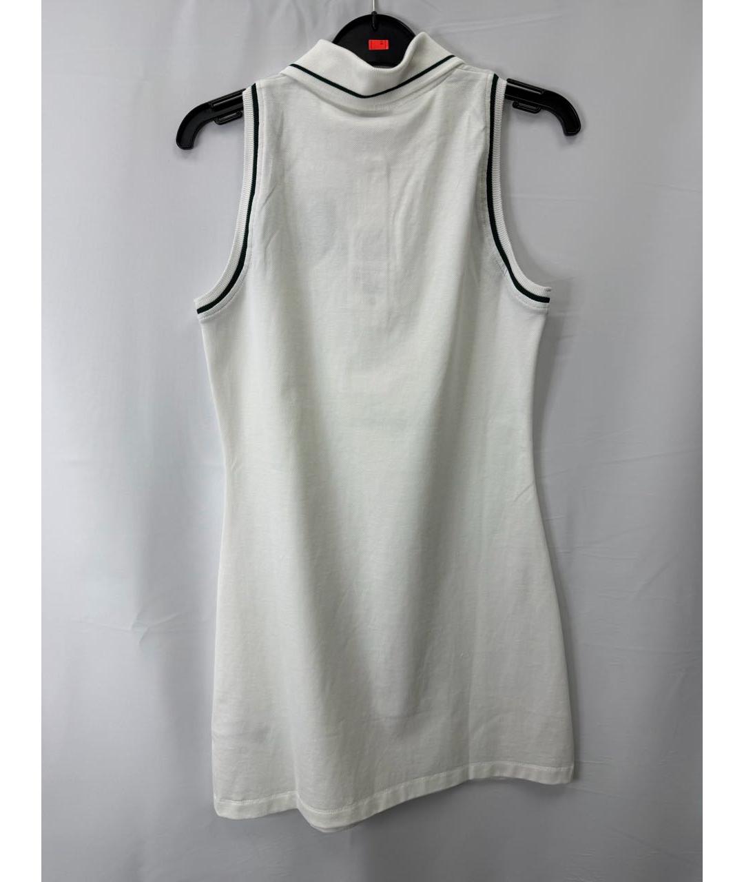 SPORTY AND RICH Белое хлопковое повседневное платье, фото 3