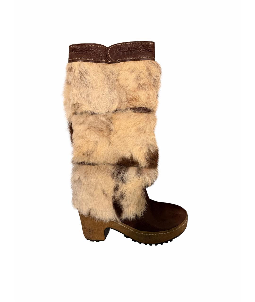 DIADORA HERITAGE Коричневые кожаные сапоги, фото 1