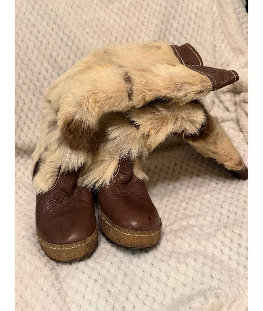 DIADORA HERITAGE Коричневые кожаные сапоги, фото 2