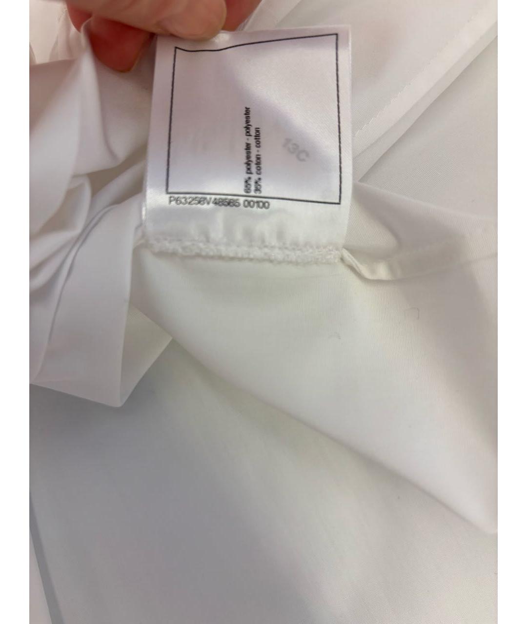 CHANEL Белая хлопковая рубашка, фото 6