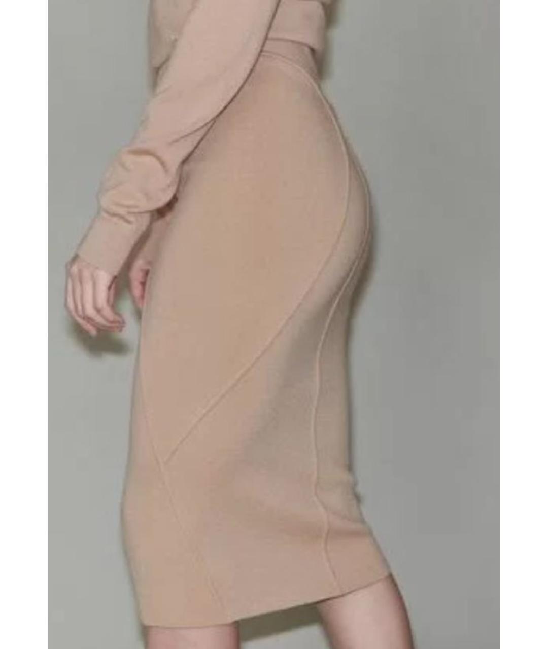 NO. 21 Бежевая шерстяная юбка макси, фото 3