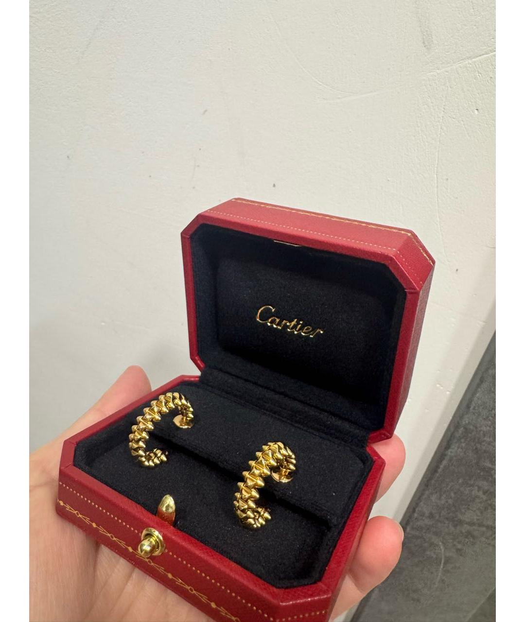 CARTIER Золотые серьги из розового золота, фото 2