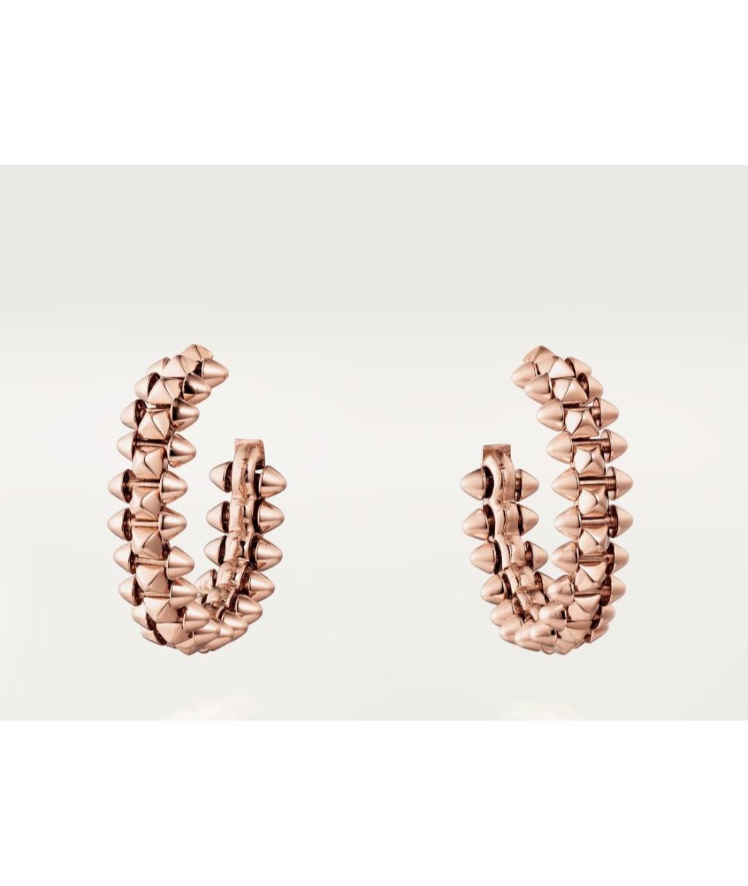 CARTIER Золотые серьги из розового золота, фото 5