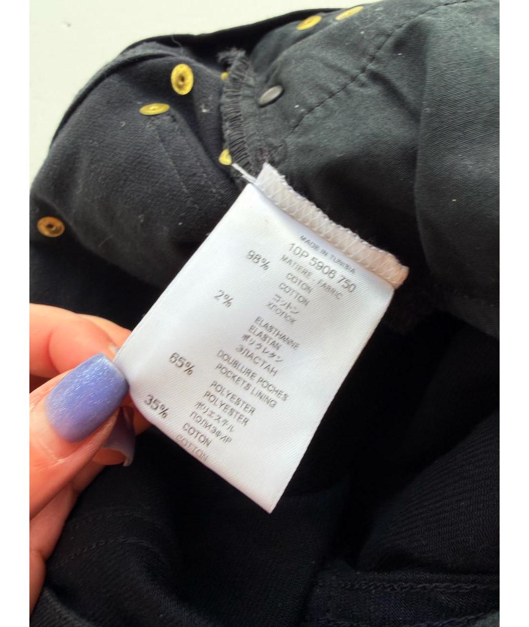 GIVENCHY Черные хлопко-эластановые джинсы слим, фото 5