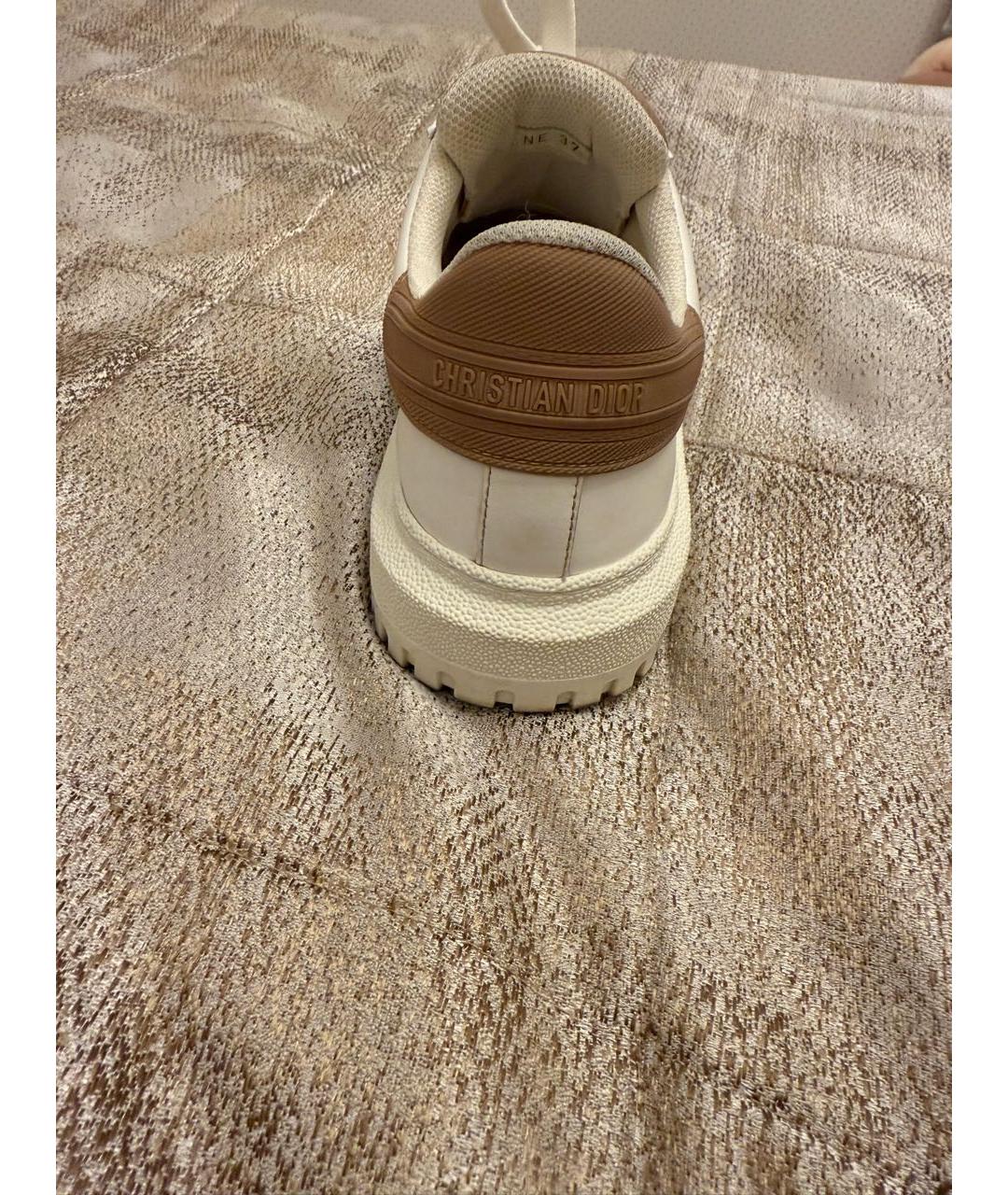CHRISTIAN DIOR Белые кожаные кеды, фото 4