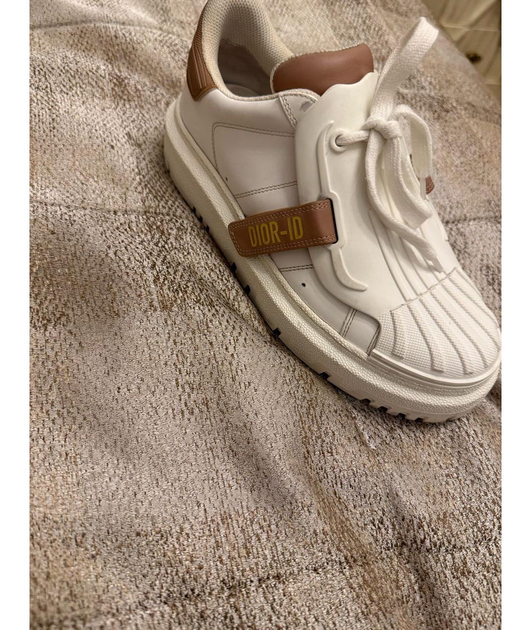 CHRISTIAN DIOR Белые кожаные кеды, фото 2