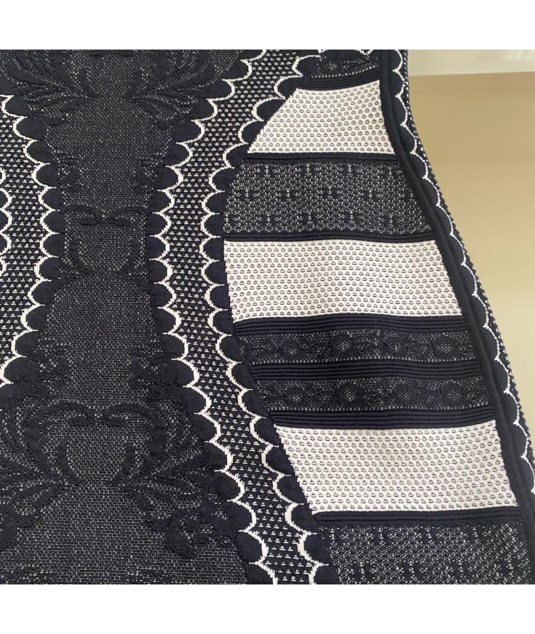 ALEXANDER MCQUEEN Черное вискозное коктейльное платье, фото 7