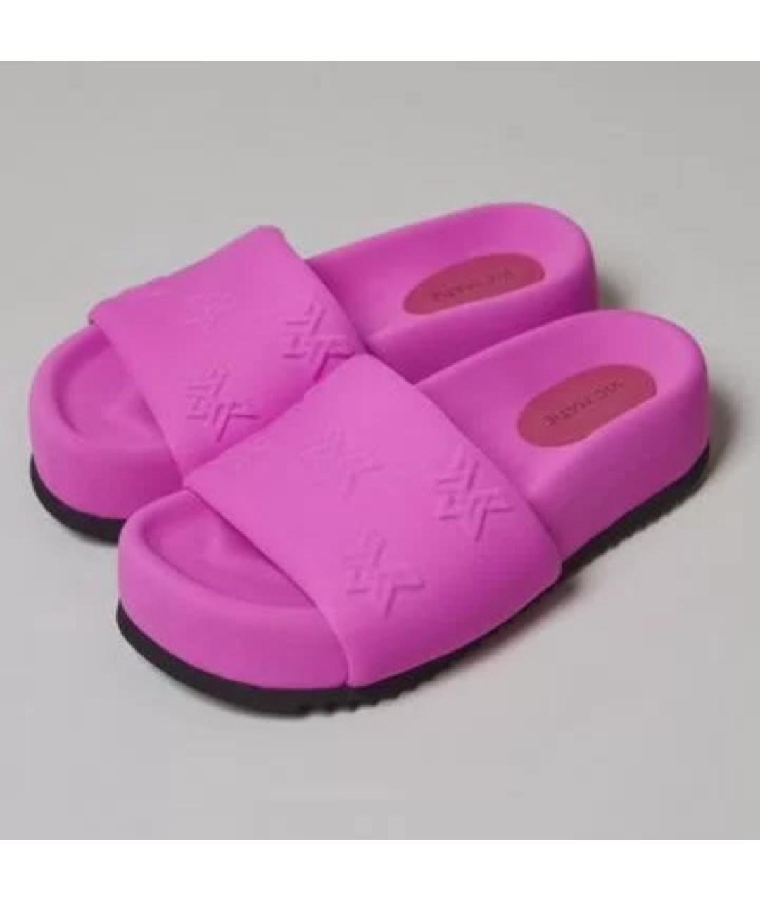 VIC MATIE Розовые резиновые шлепанцы, фото 2