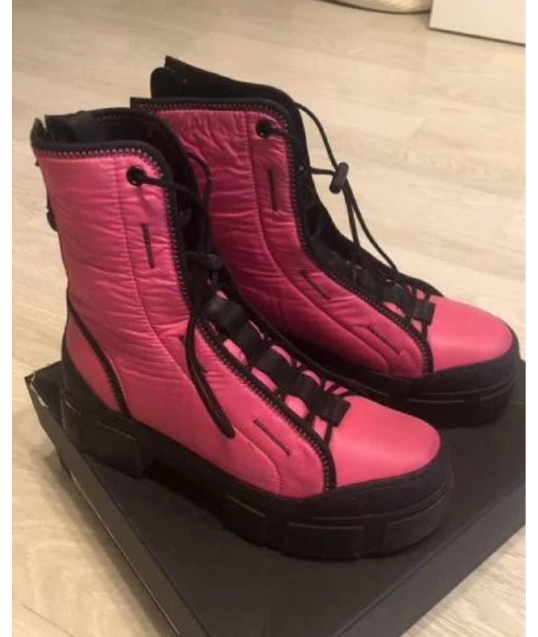 VIC MATIE Розовые текстильные ботинки, фото 3