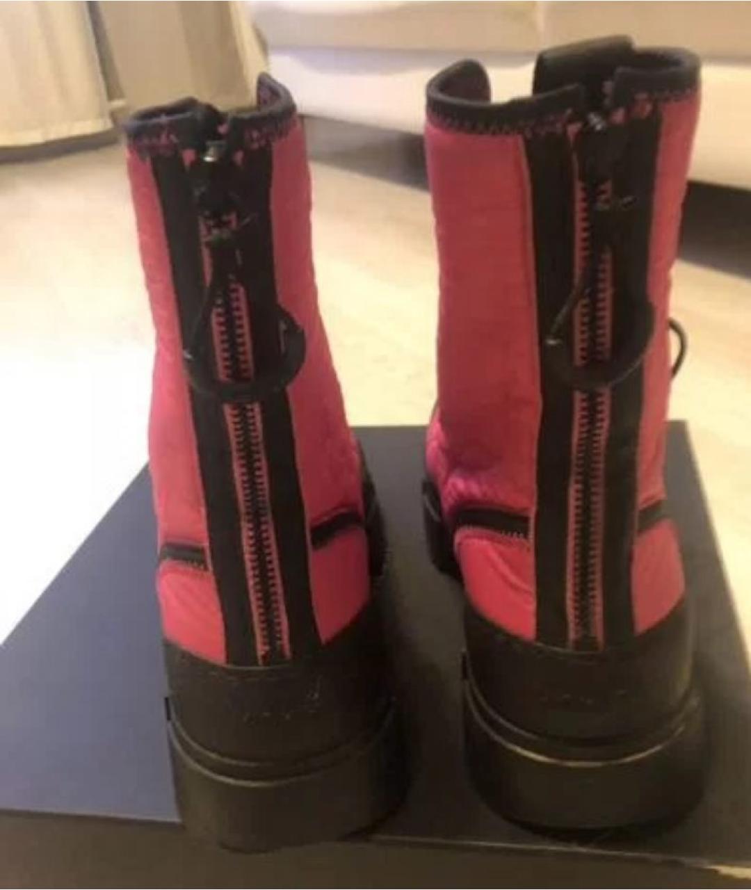 VIC MATIE Розовые текстильные ботинки, фото 4