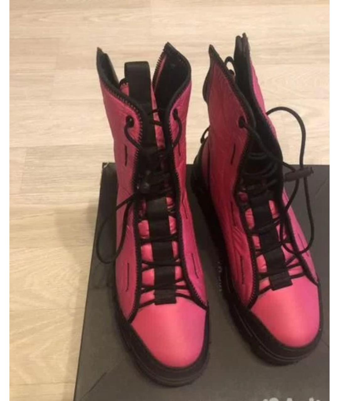 VIC MATIE Розовые текстильные ботинки, фото 2