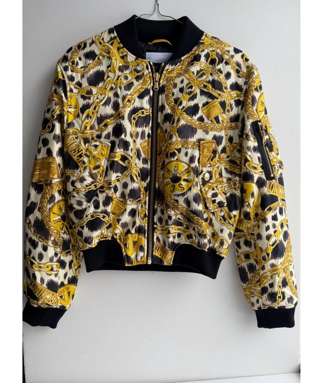 BOUTIQUE MOSCHINO Мульти полиэстеровая куртка, фото 4