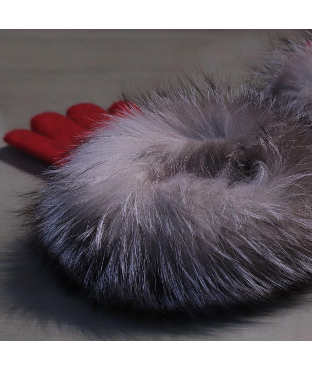 CHRISTIAN DIOR Красные кашемировые перчатки, фото 6