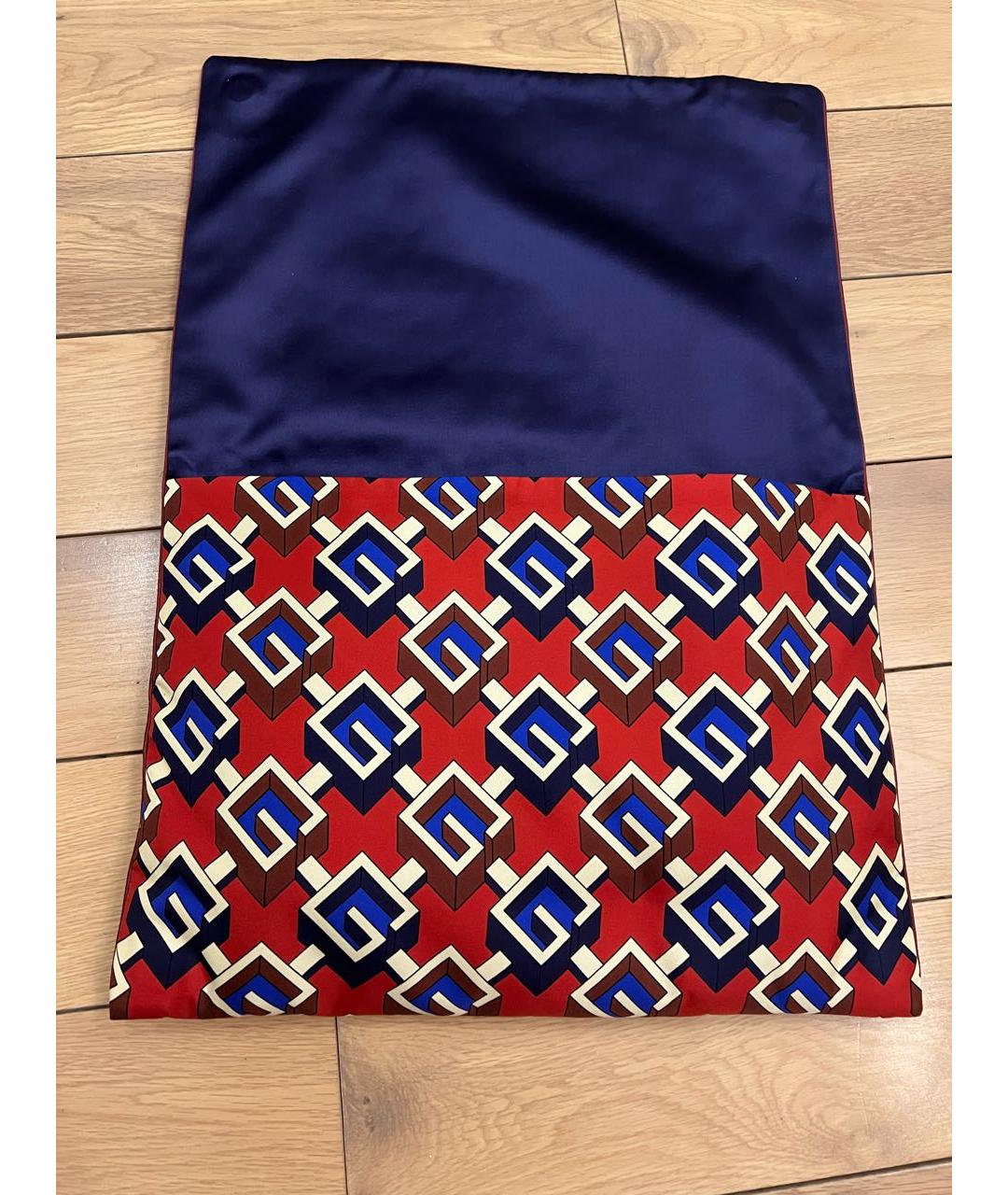 GUCCI Красный шелковый костюм с брюками, фото 4