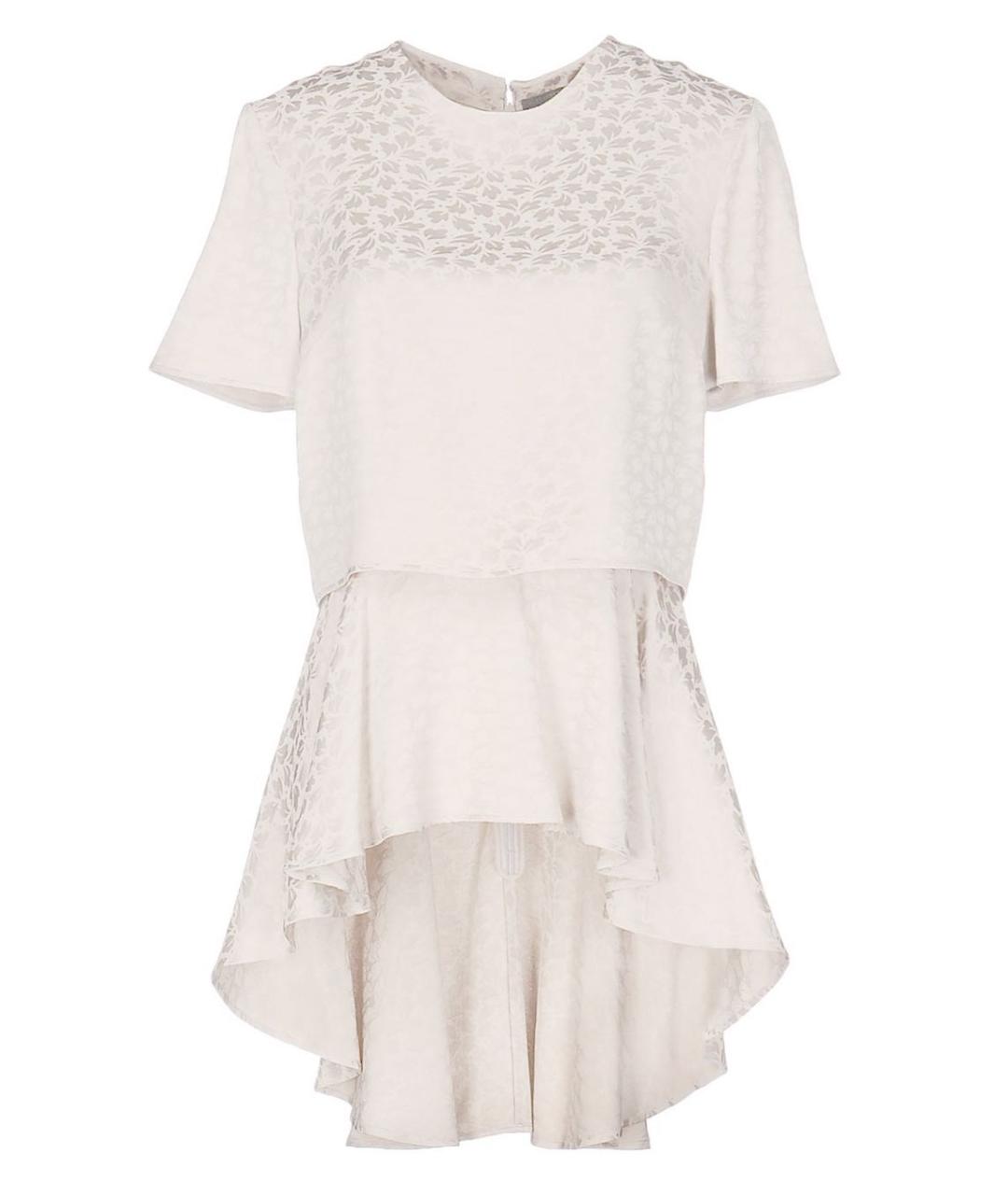 ALEXANDER MCQUEEN Белая шелковая блузы, фото 9