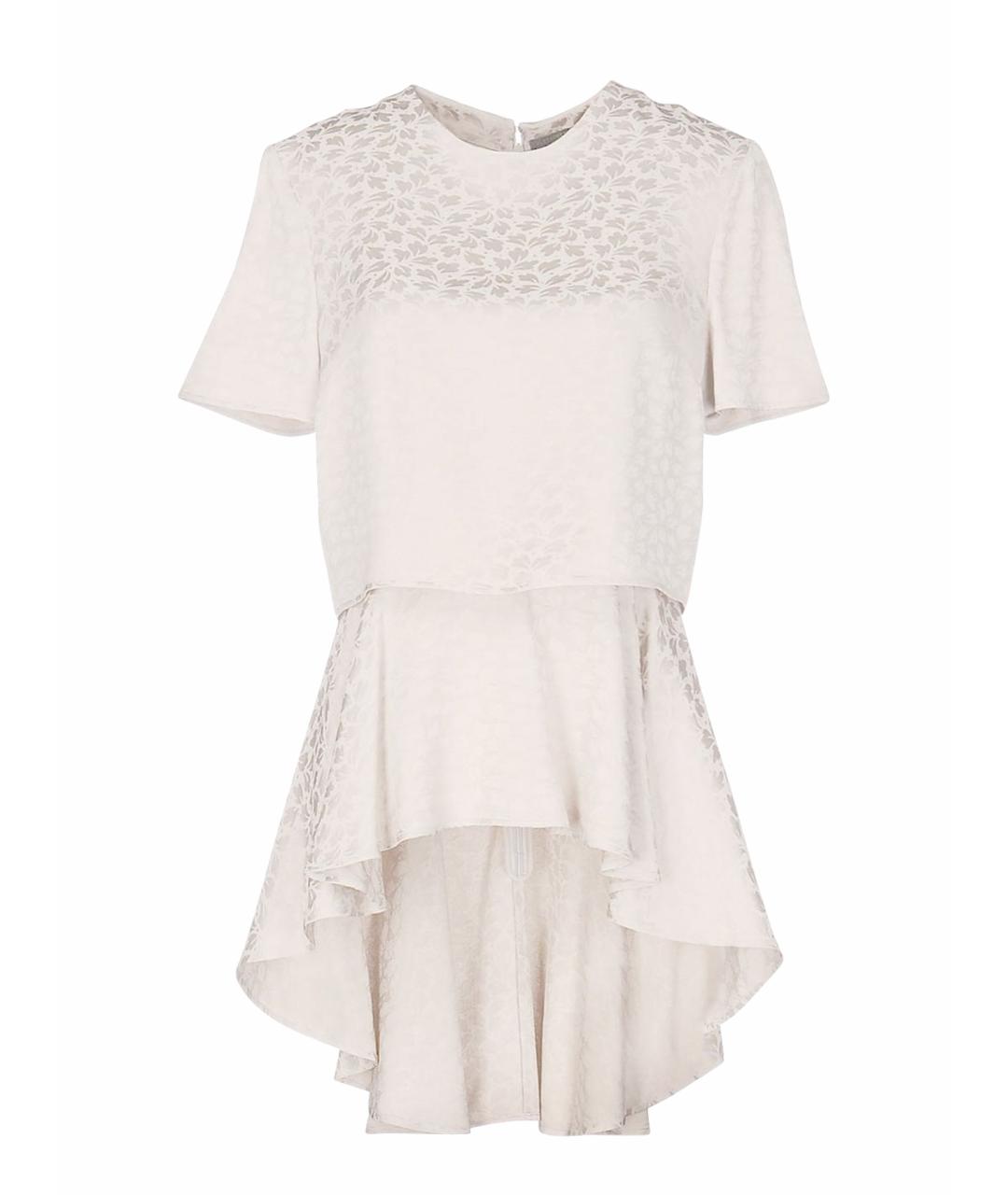 ALEXANDER MCQUEEN Белая шелковая блузы, фото 1